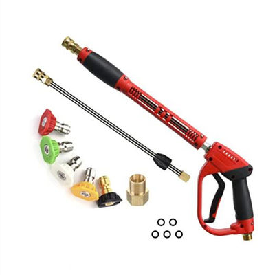 Qualität  40 Inch Car Wash, 5000 PSI High Pressure Power Seal Gun with Replacement Extension Wand, M22-14/15mm Mount, 5 Jet Tips usine