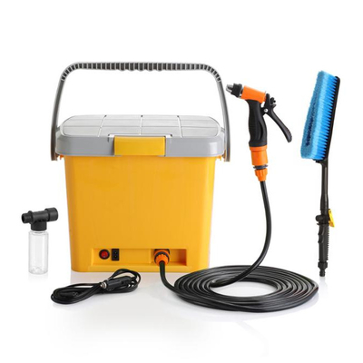 Good Quality Super Easy Plastic PP 18L 12V 60watts Portable Car Washer With Water Tank